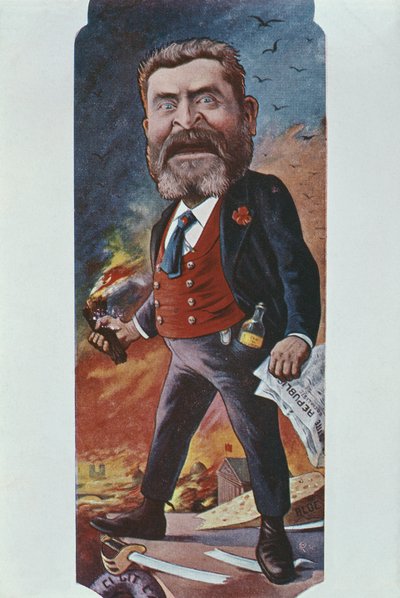 Caricatura de Jean Jaurès, después de 1900 de Joseph Sirat